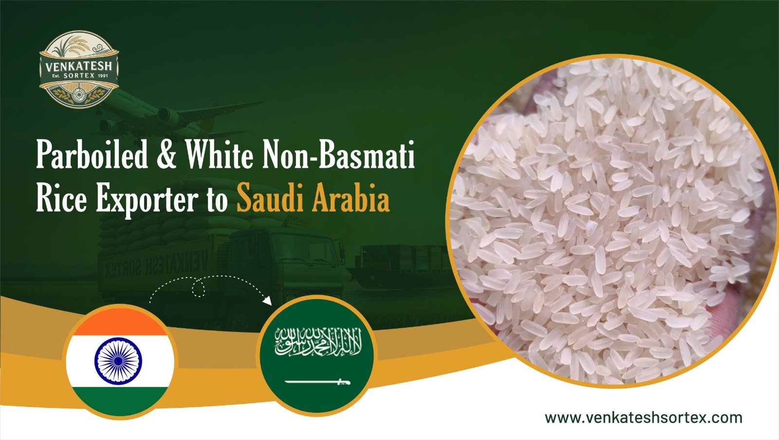 Parboiled & White Non-Basmati Rice Exporter to Saudi Arabia