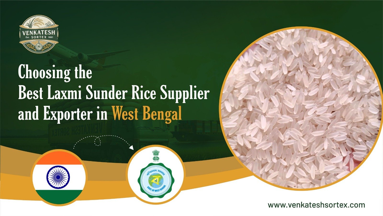 Best Laxmi Sunder Rice Supplier And Exporter in West Bengal