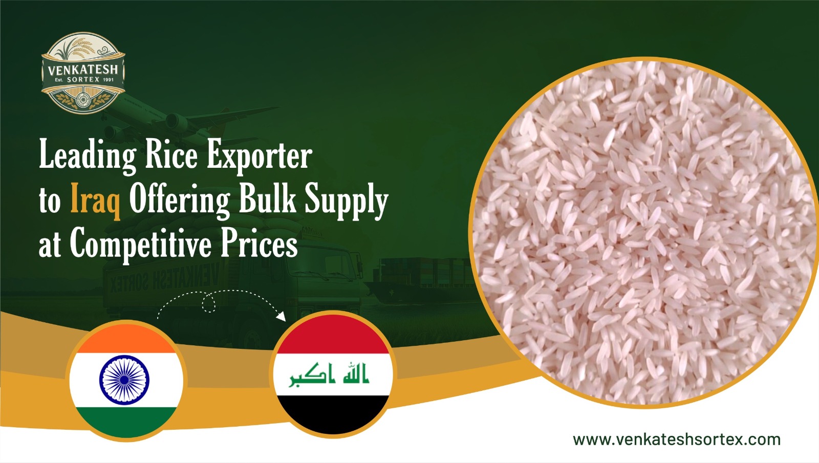 Leading Rivce Exporter to Iraq