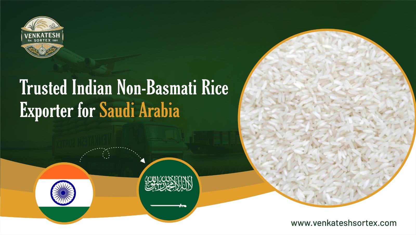 Non Basmsati Rice Exporter for Saudi Arabisa